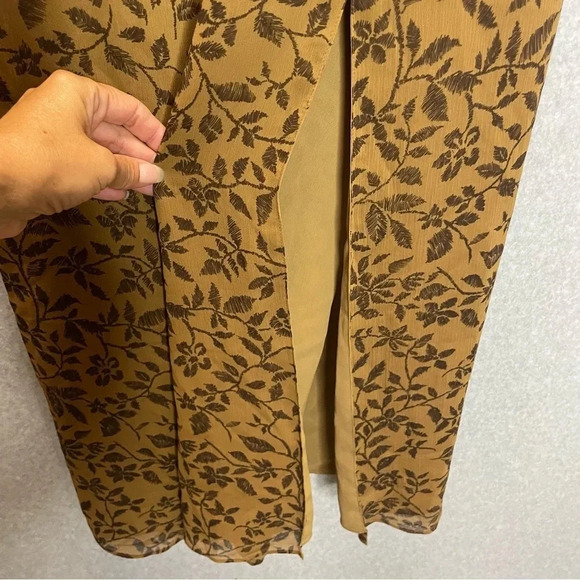 Emanuel Ungaro Liberte’ Floral Printed Side Slit Sleeveless Maxi Dress - Picture 4 of 7